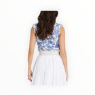 Aqua Blu Australia Azalea Klara Top - Blue/White