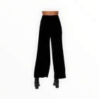 Bella Dahl Velvet Wide Leg Trouser - Black