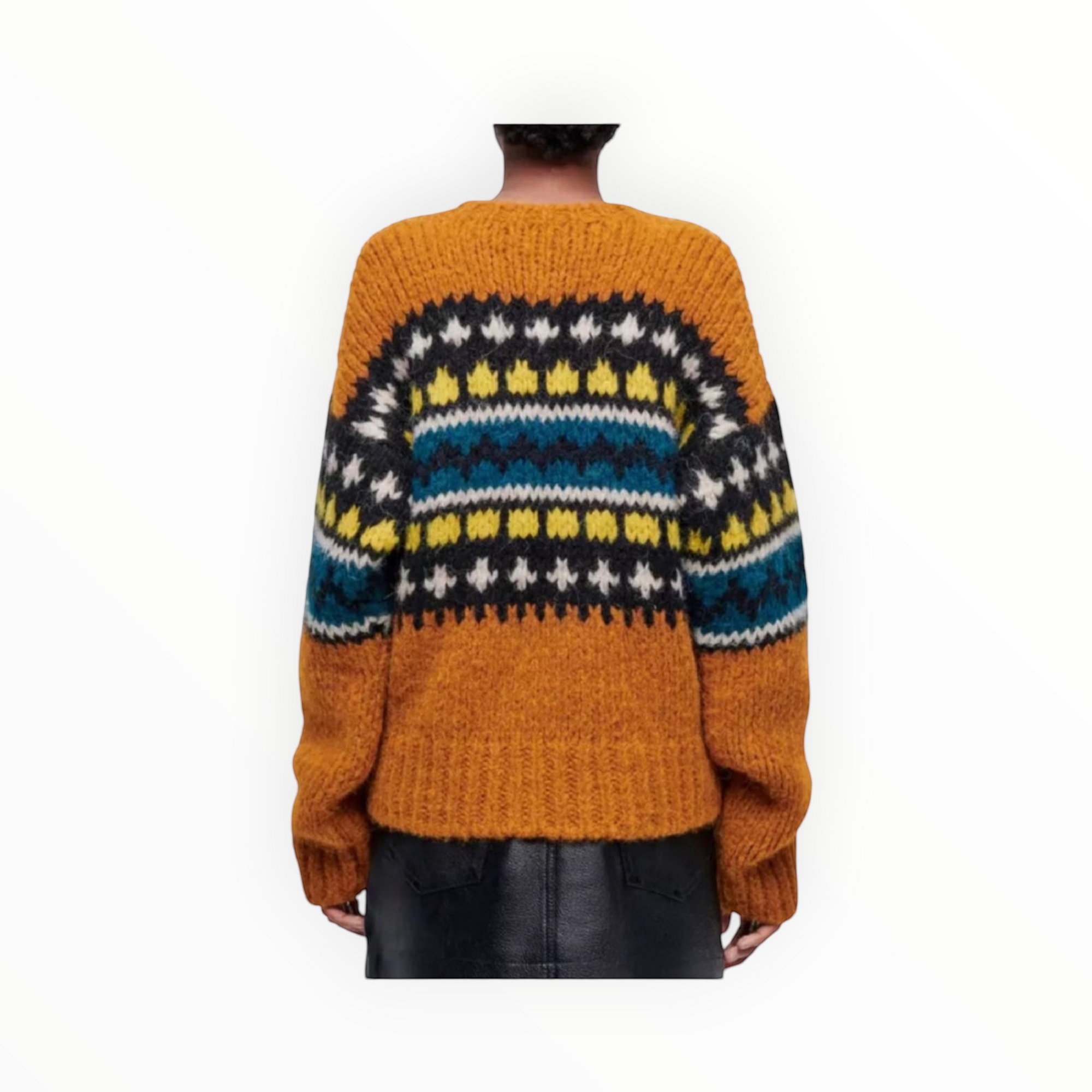 Re/Done 50s V Neck Pullover Alpaca Sweater