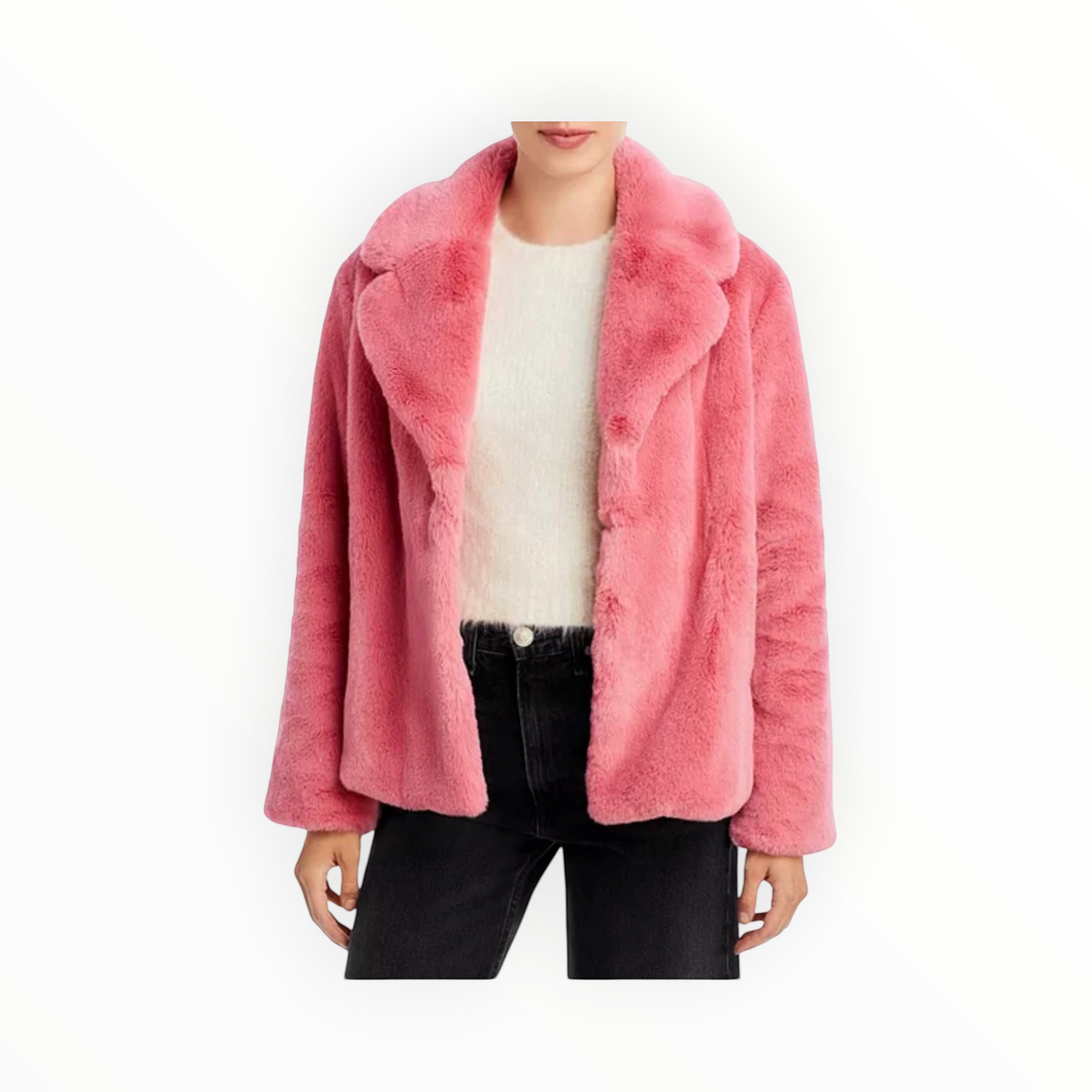 Apparis Milly Faux Fur Coat - Pink
