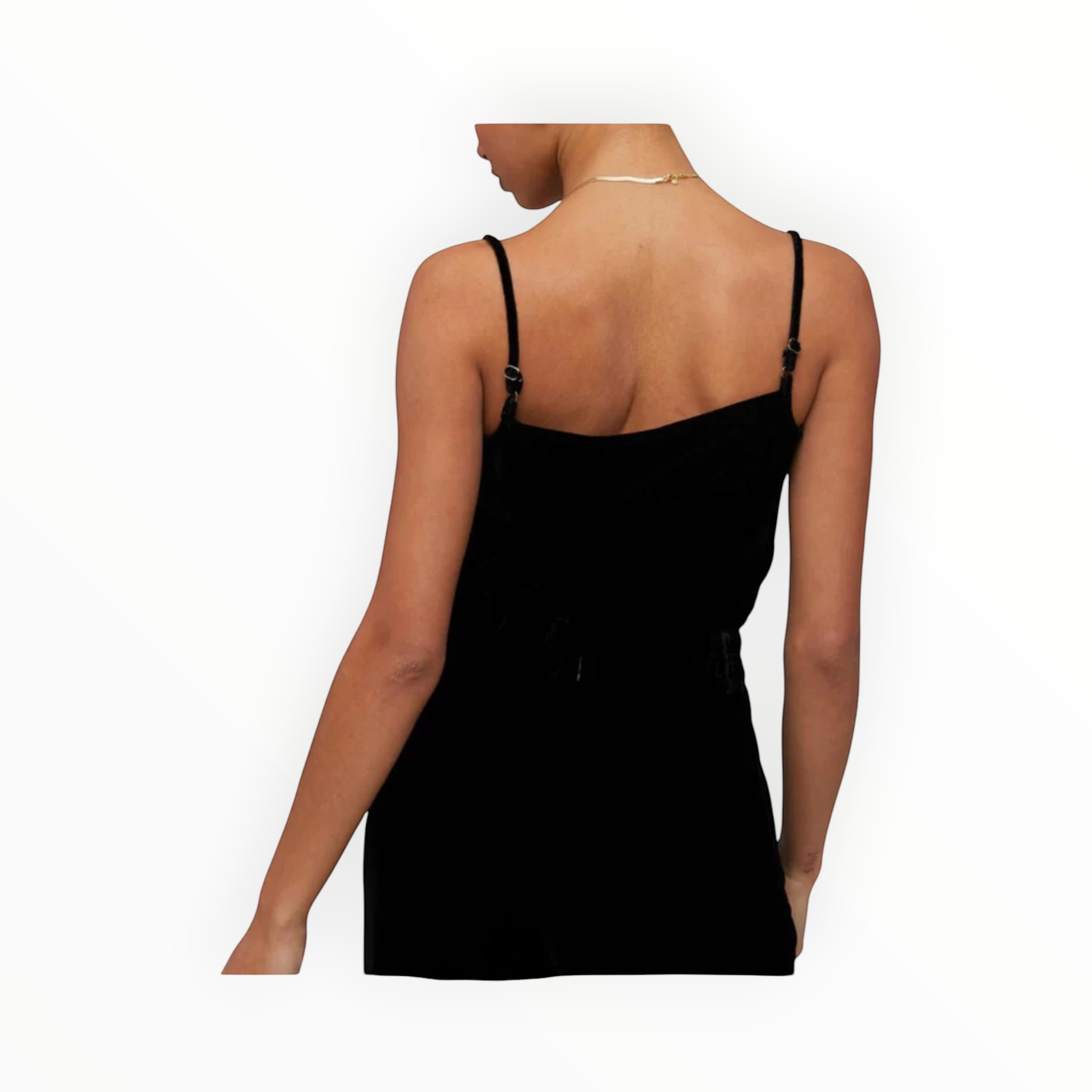 Bella Dahl Velvet Cowl Neck Camisole - Black