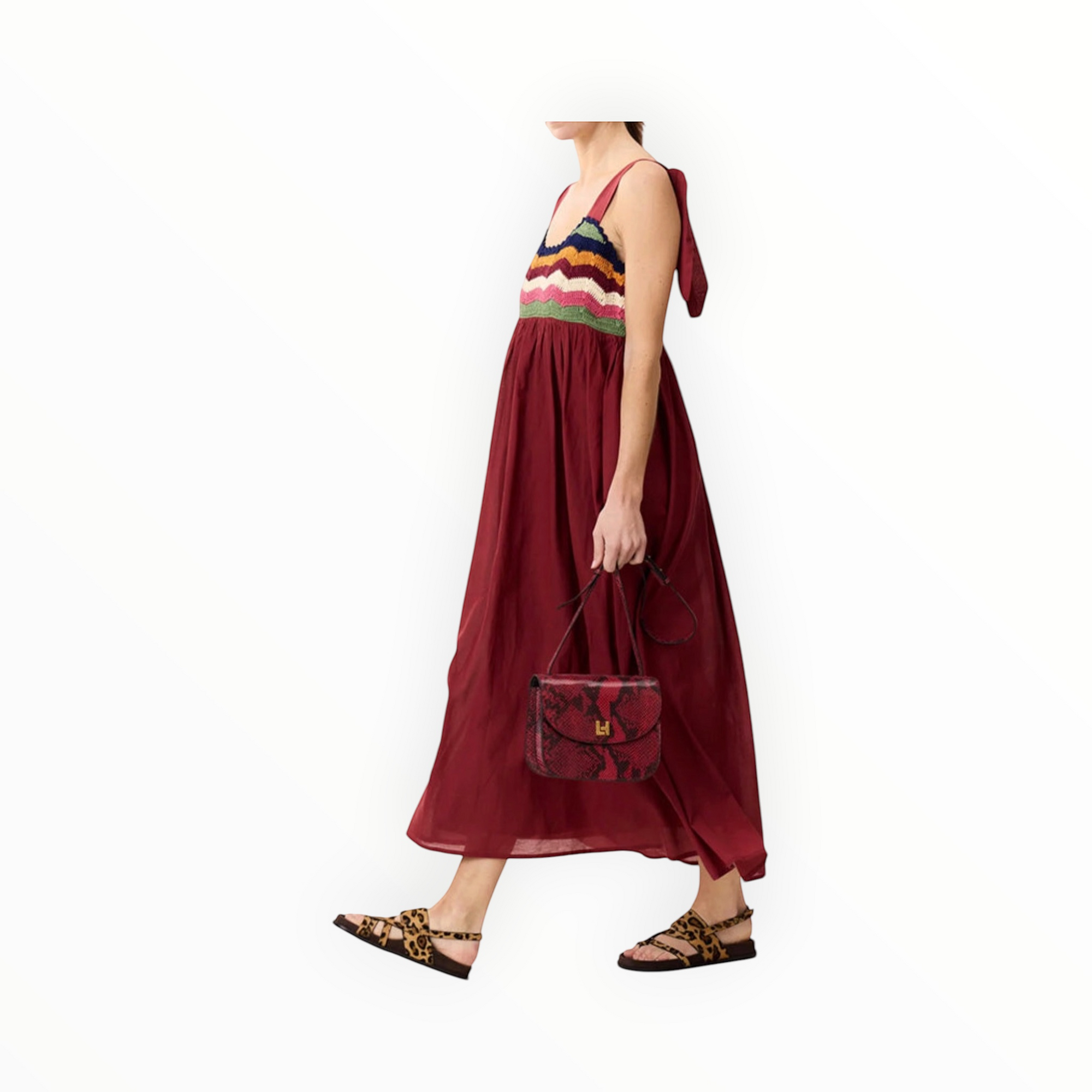 Leon & Harper Ricq Crochet Tomato Dress