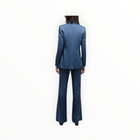 Veronica Beard Long and Lean Dickey Jacket - Blue Stone
