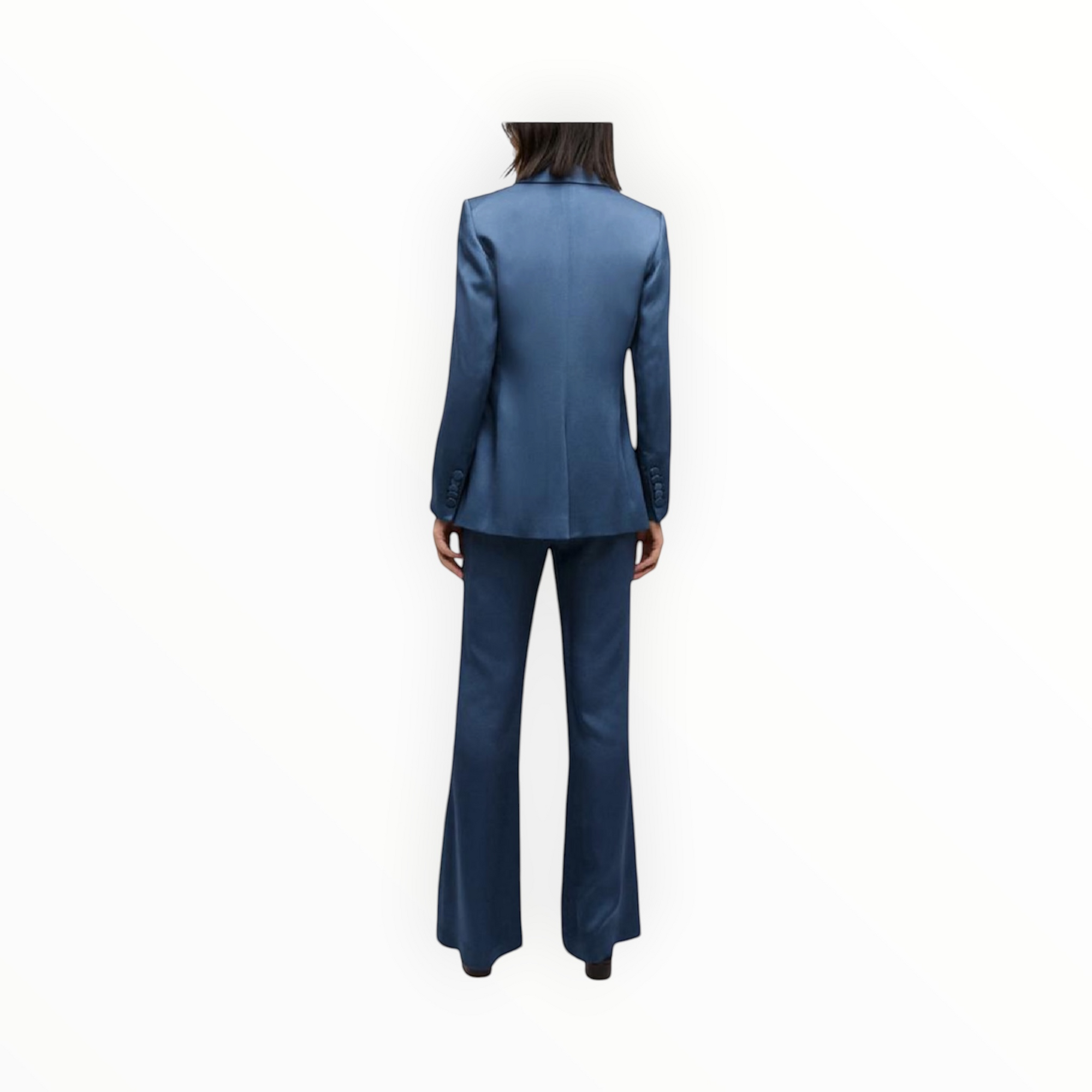 Veronica Beard Long and Lean Dickey Jacket - Blue Stone