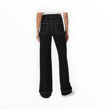 Paige Sasha 32″ Wide Cuff Jean – Twilight Black