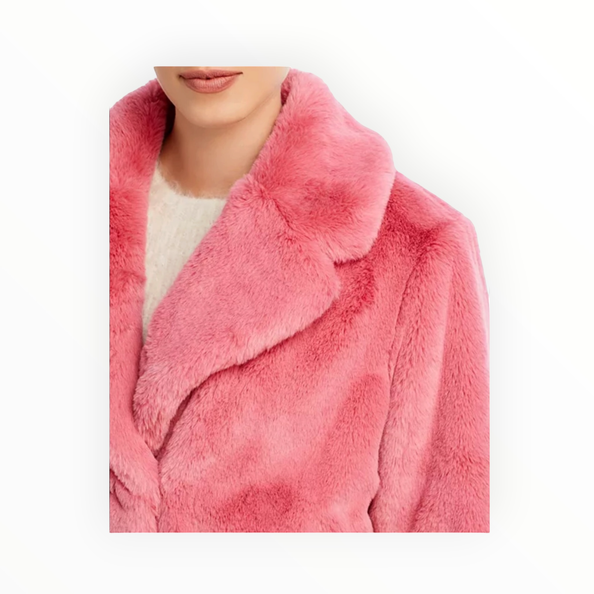 Apparis Milly Faux Fur Coat - Pink