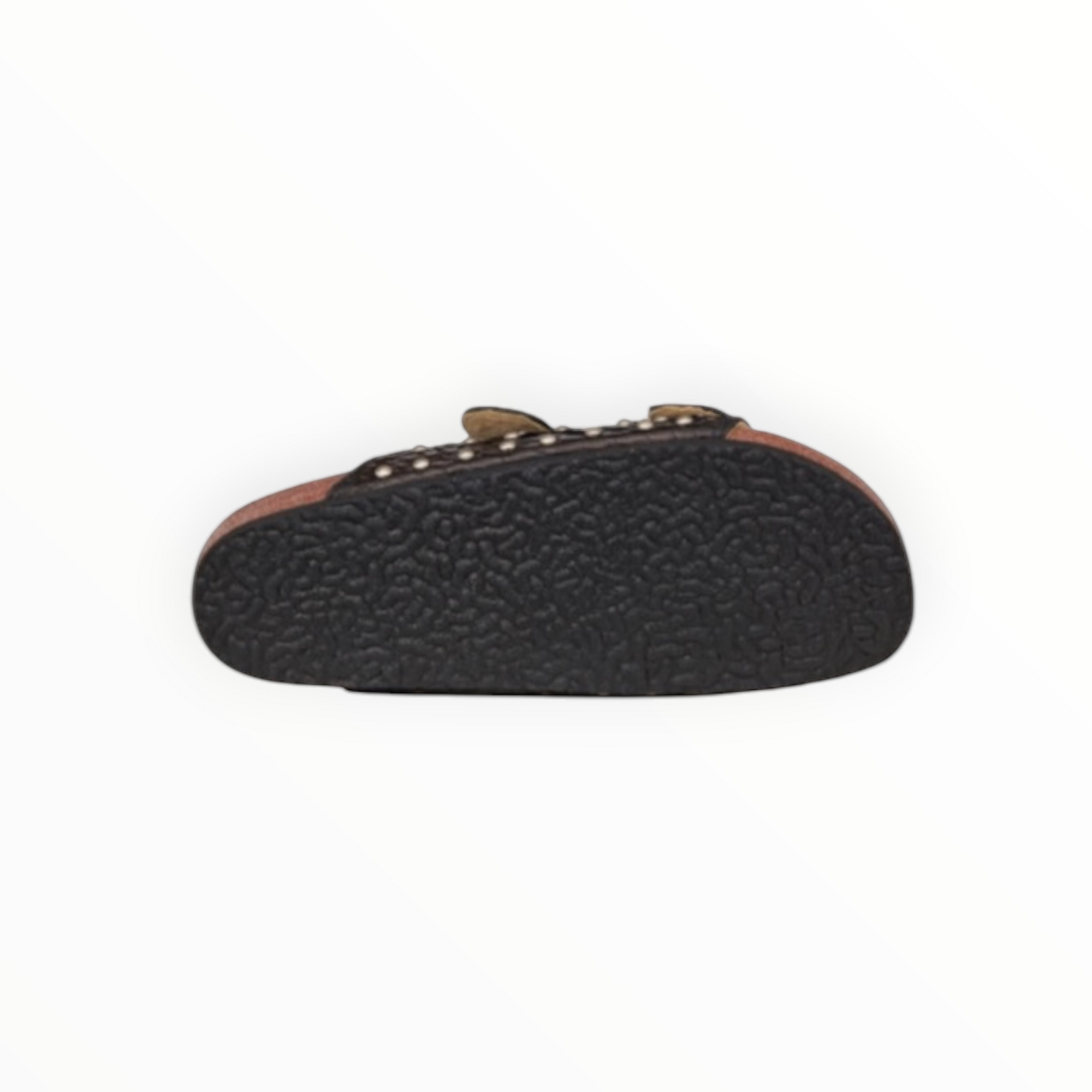 Claris Virot Odette Sandals - Black Python W/Silver Studs