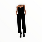Bella Dahl Velvet Wide Leg Trouser - Black