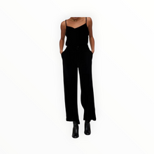 Bella Dahl Velvet Wide Leg Trouser - Black