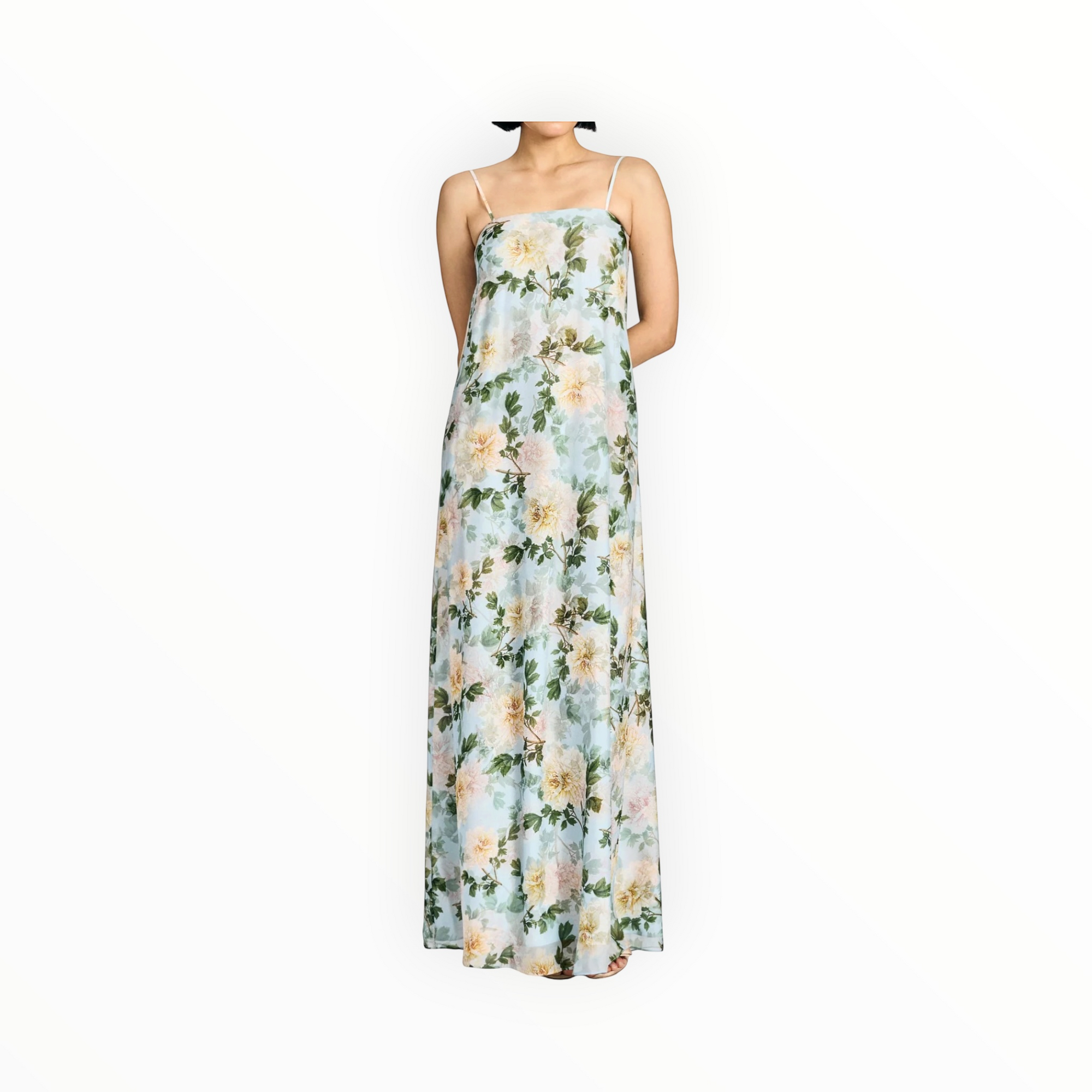 Sachin & Babi Shelby Gown - Cloud Blue Peony