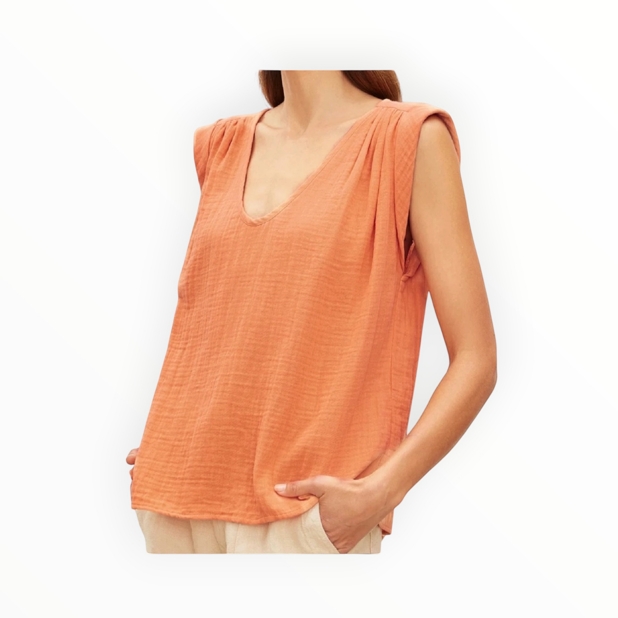 Velvet by Graham & Spencer Jayla Tank - Peach