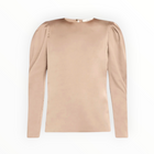 Frame Draped Femme Blouse - Mocha