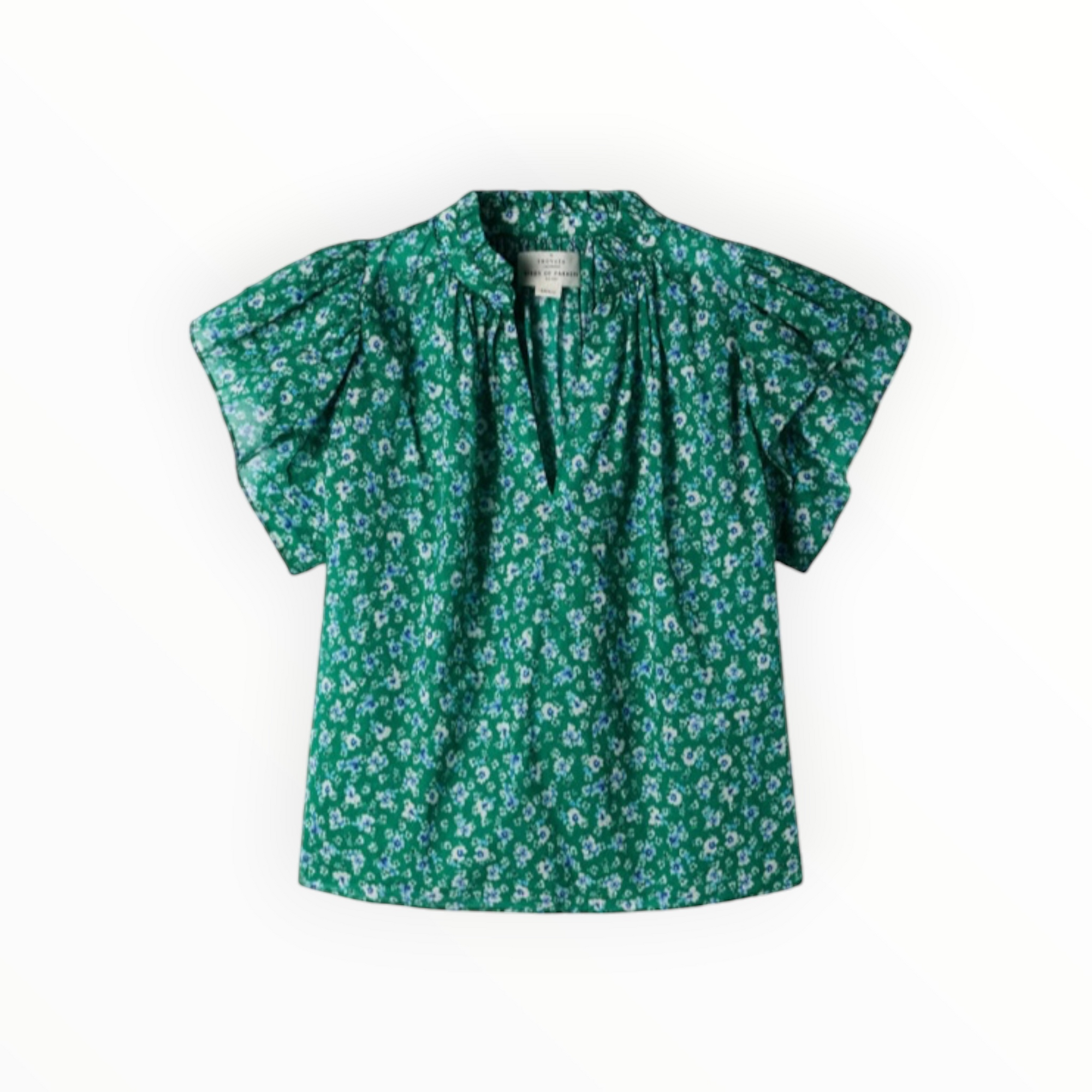 Trovata Clover Blouse - Spirulina Flower