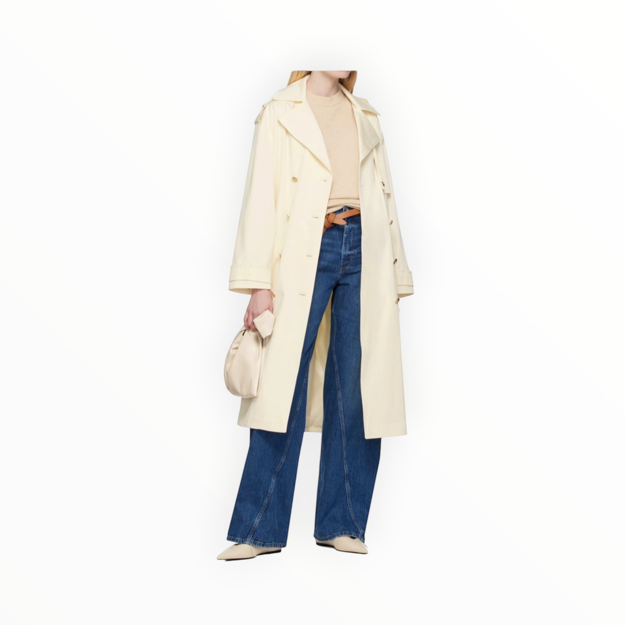 Anine Bing Ronan Cashmere Sweater - Beige