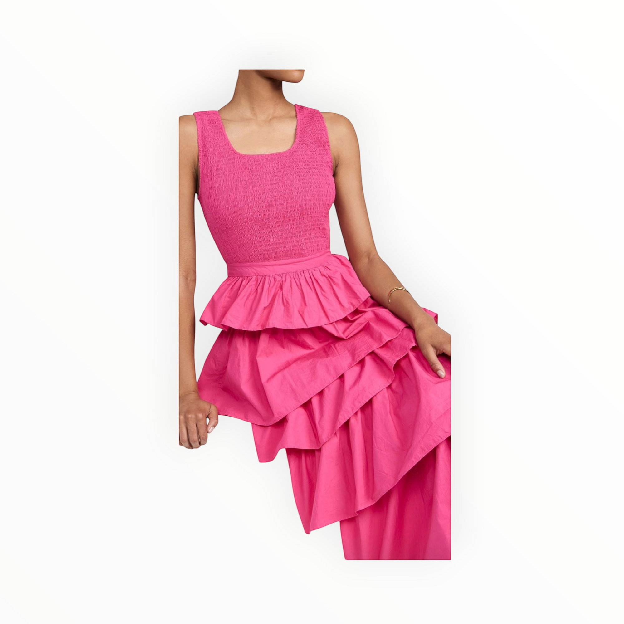 RHODE Nia Dress - Hot Pink