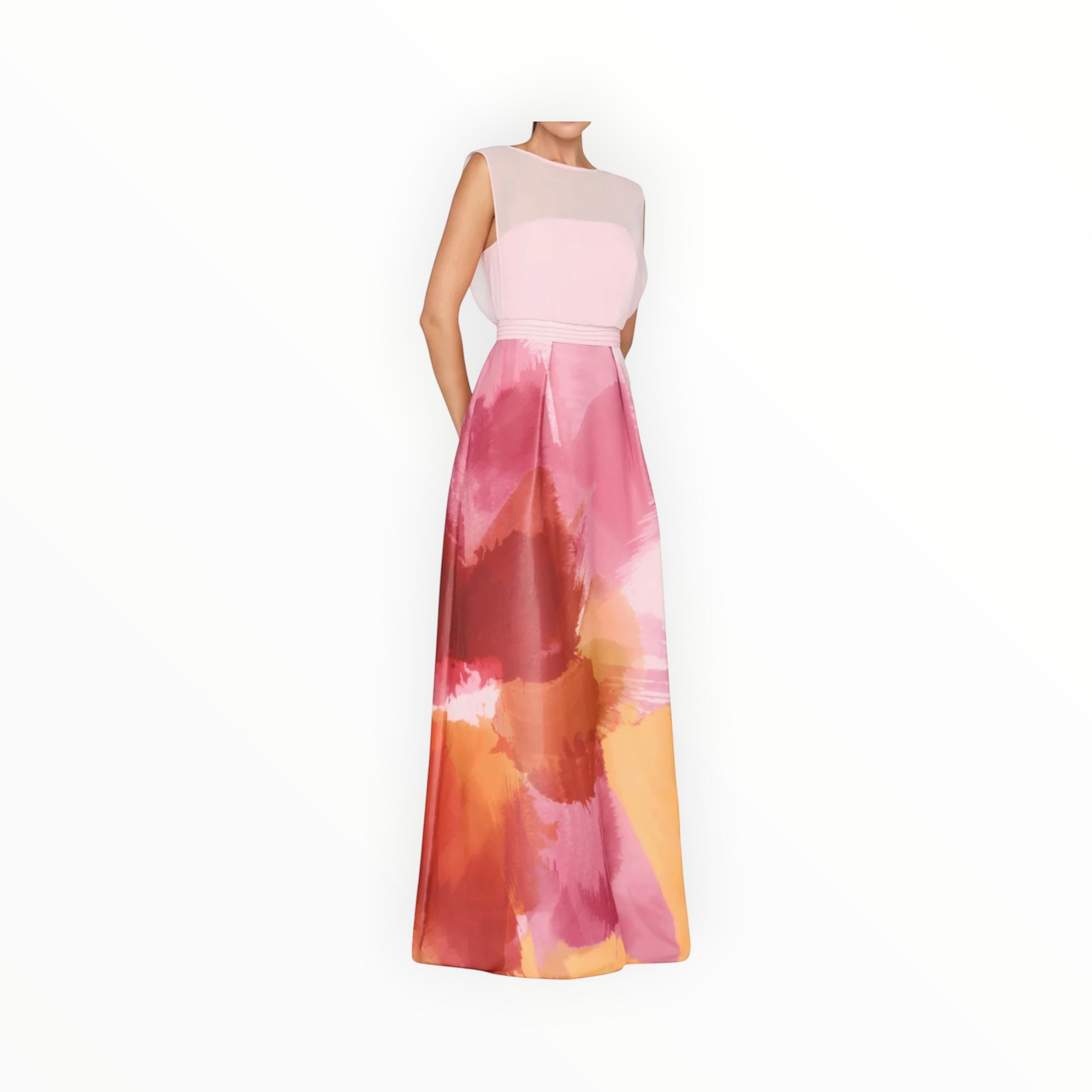 Kay Unger Tess Gown - Bloom Sunset Multi