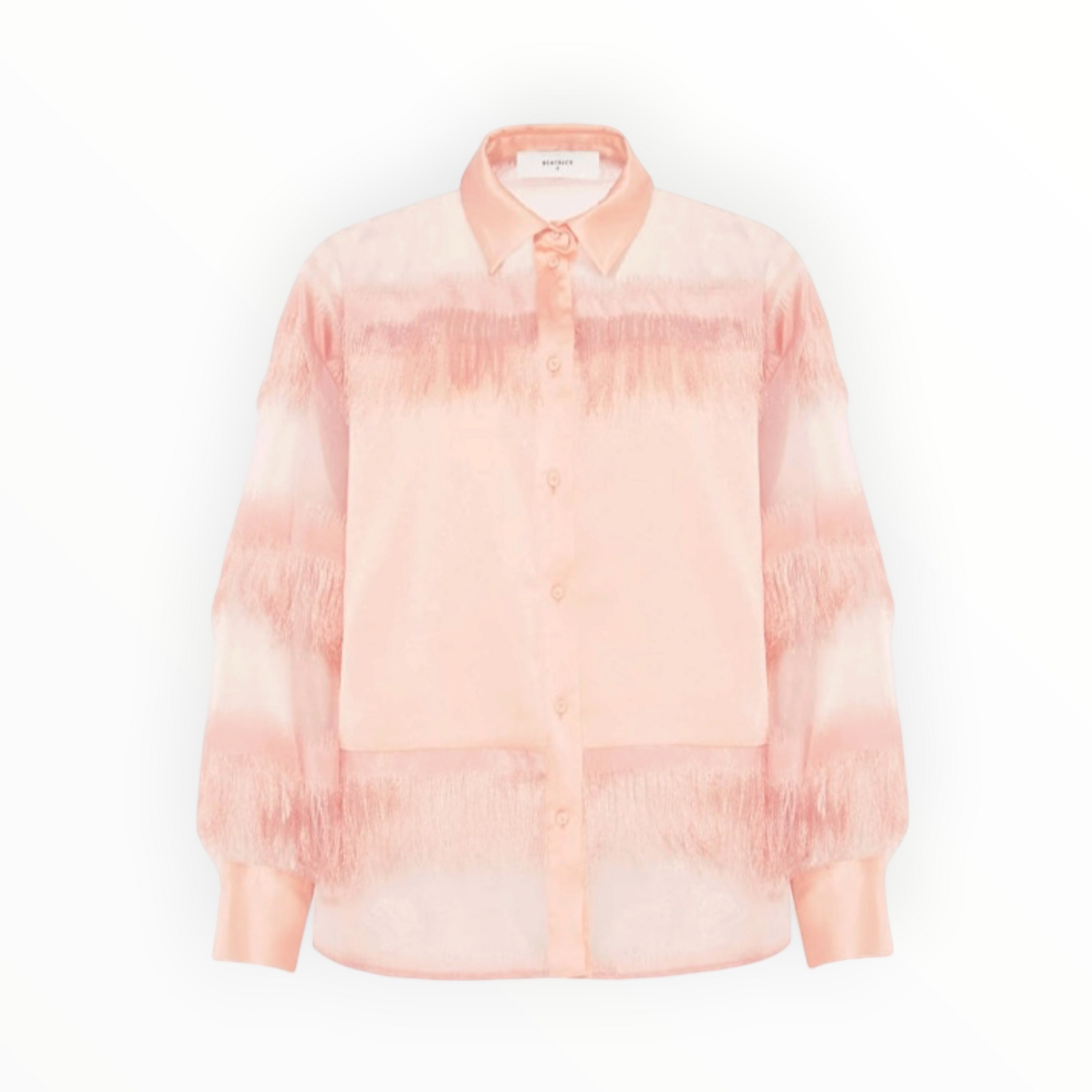 Beatrice .b Semi-Transparent Shirt W/Fringes - Arizona Sunrise