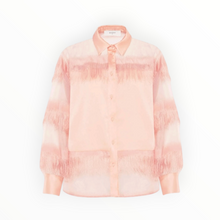 Beatrice .b Semi-Transparent Shirt W/Fringes - Arizona Sunrise