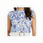 Aqua Blu Australia Azalea Klara Top - Blue/White