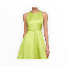 THEIA Minta Mikado Halter Gown - Herbal Drift