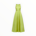 THEIA Minta Mikado Halter Gown - Herbal Drift