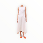 Beatrice .b Flared Dress Of Poplin With Elastic & Laces - White