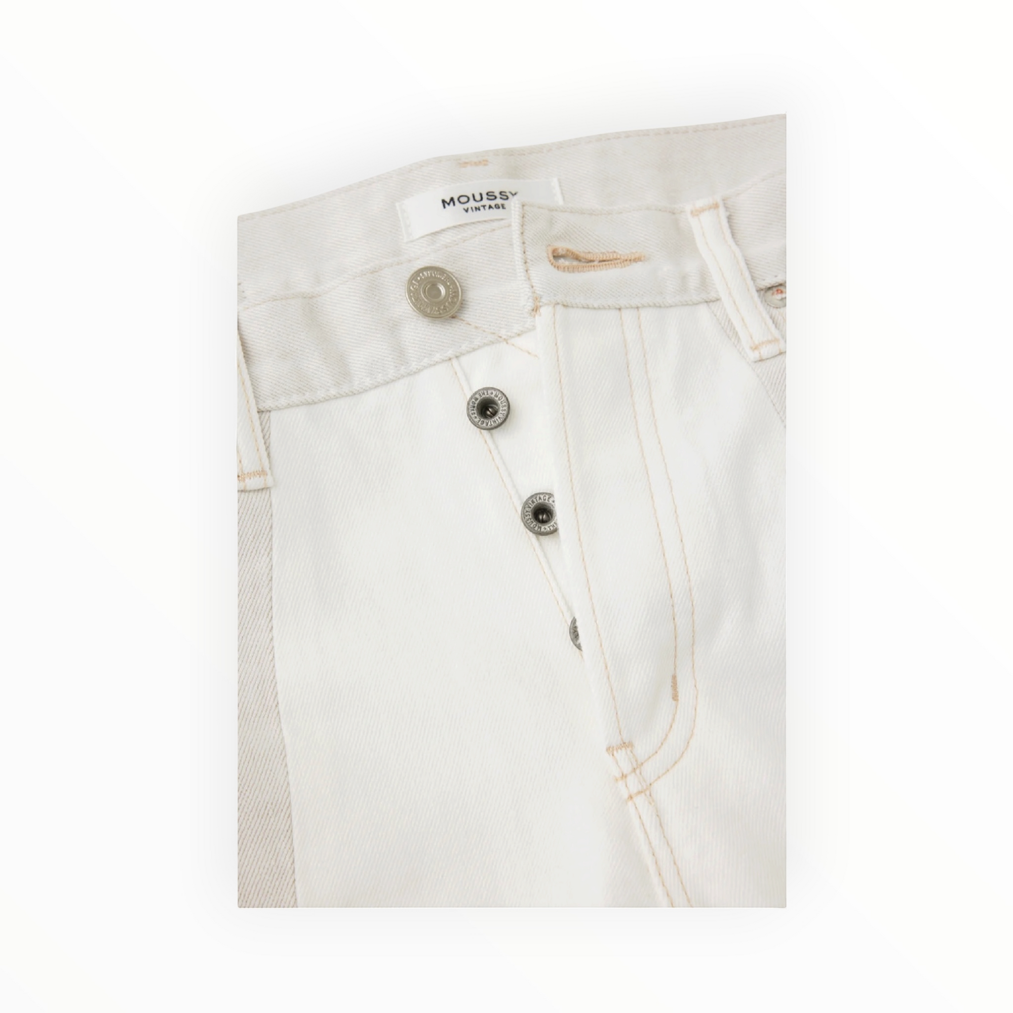 Moussy Vintage Raintrec Straight - 010 White