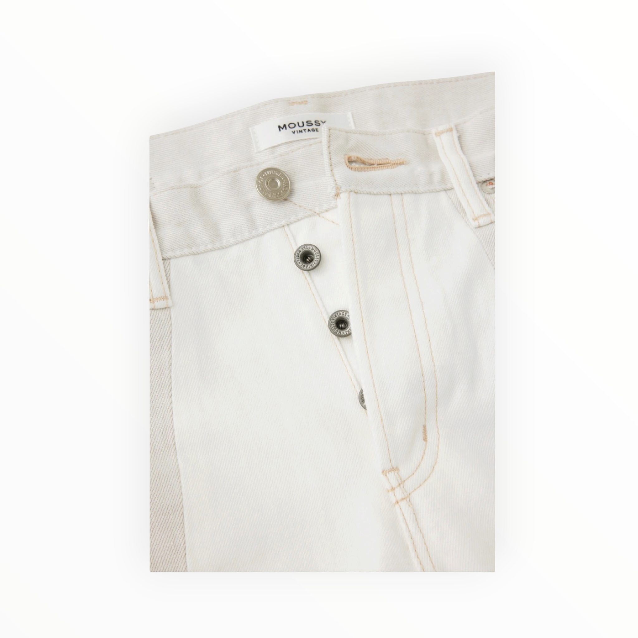 Moussy Vintage Raintrec Straight - 010 White