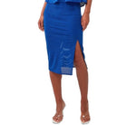 ASTARS Into You Midi Skirt - Blue