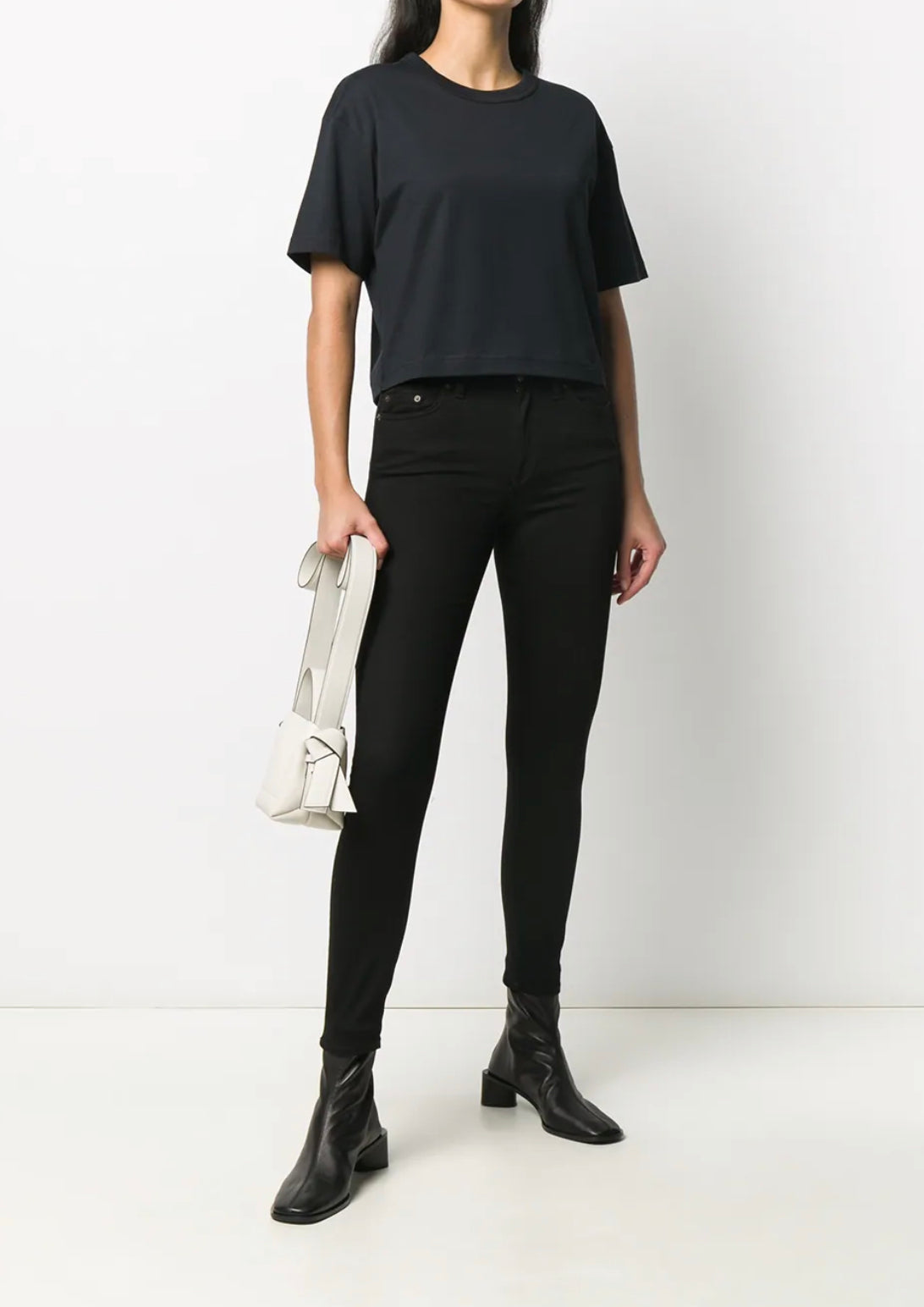 ACNE STUDIOS Skin 5 Pocket Mid-rise Skinny Leg in Black