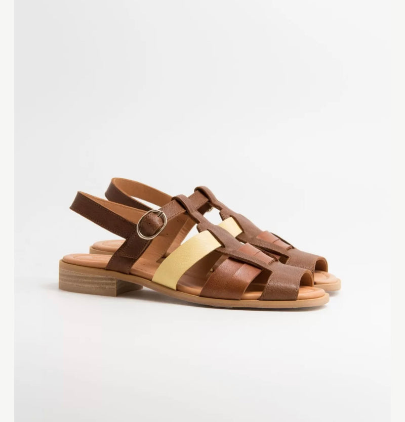 Naguisa Amura  Sandal - Multi Brown