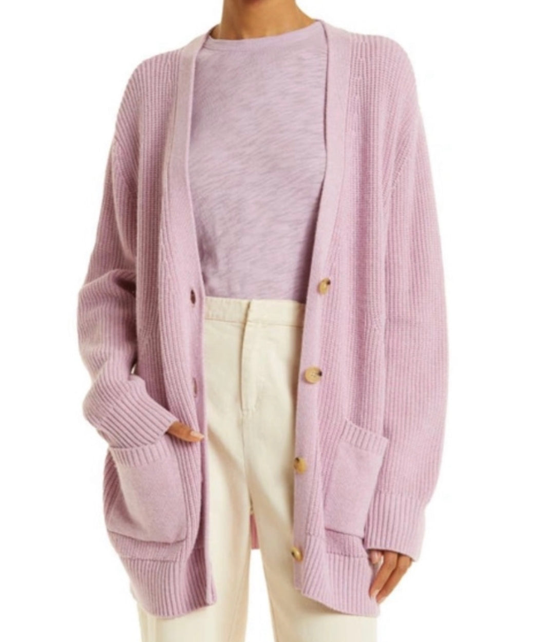 ATM Anthony Thomas Melillo Oversize Shaker Stitch Cardigan