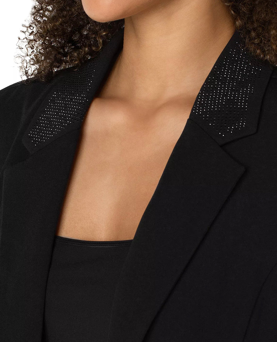 Liverpool Los Angeles Studded Boyfriend Blazer - Black