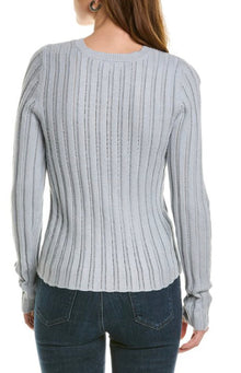 525 America Pointelle Henley Top - Iceberg