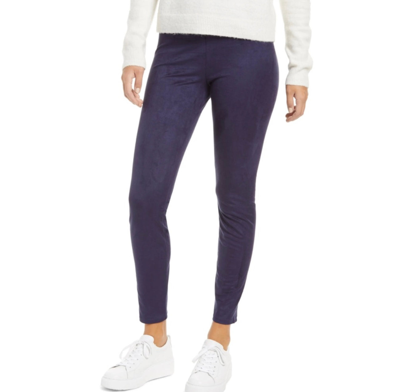 Lysse High Waist Faux Suede Legging - Navy