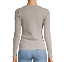 Grey State Zoe Ribbed Asymmetric Top - Toast