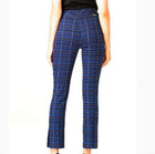 Joseph Ribkoff Plaid Pants - Blue/Multi