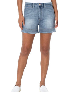 Liverpool Los Angeles High Rise Loose Cuff Short - La Playa