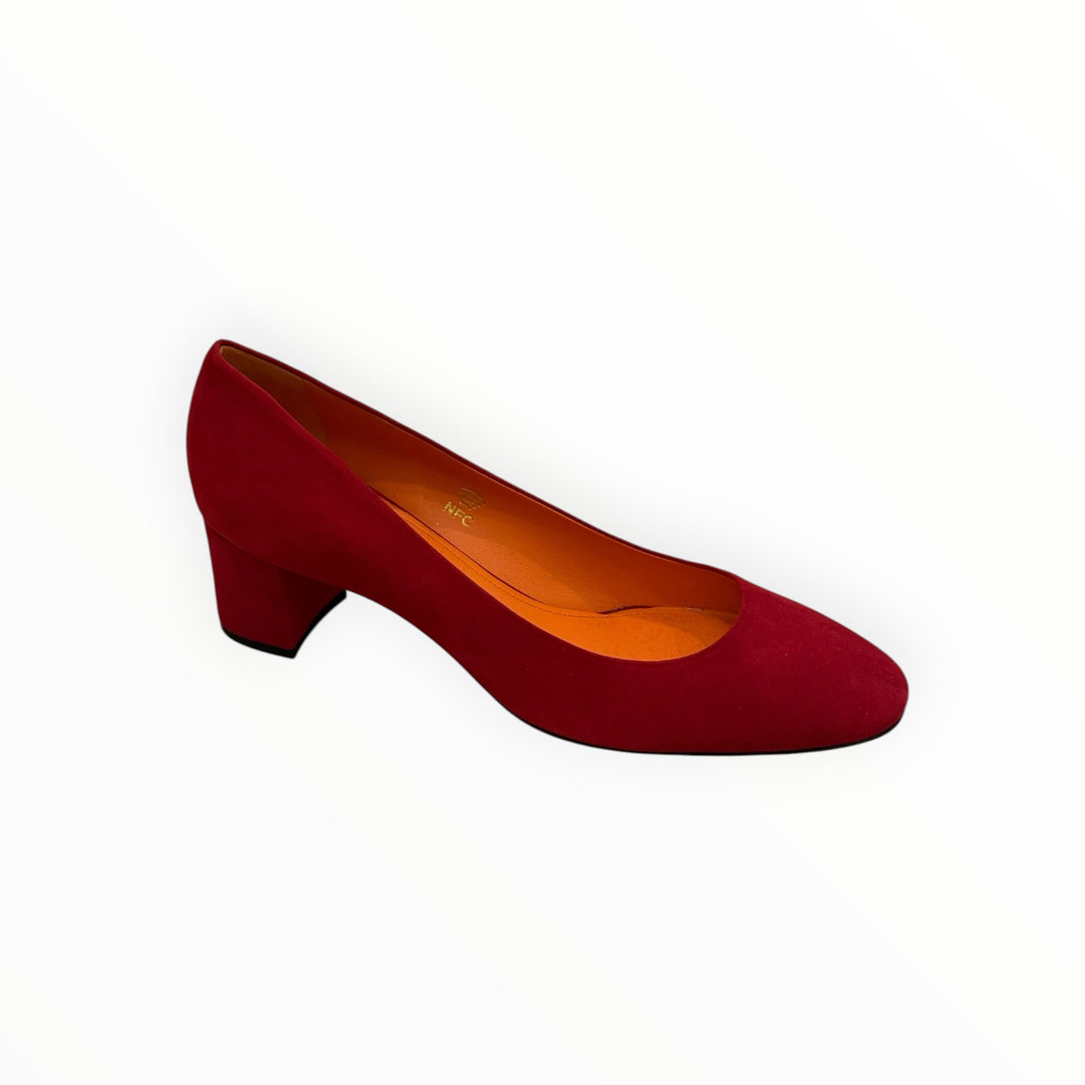 Santoni Fight Suede Pump 50mm - Red