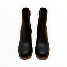 Santoni Harolyn Leather Short Boot - Black