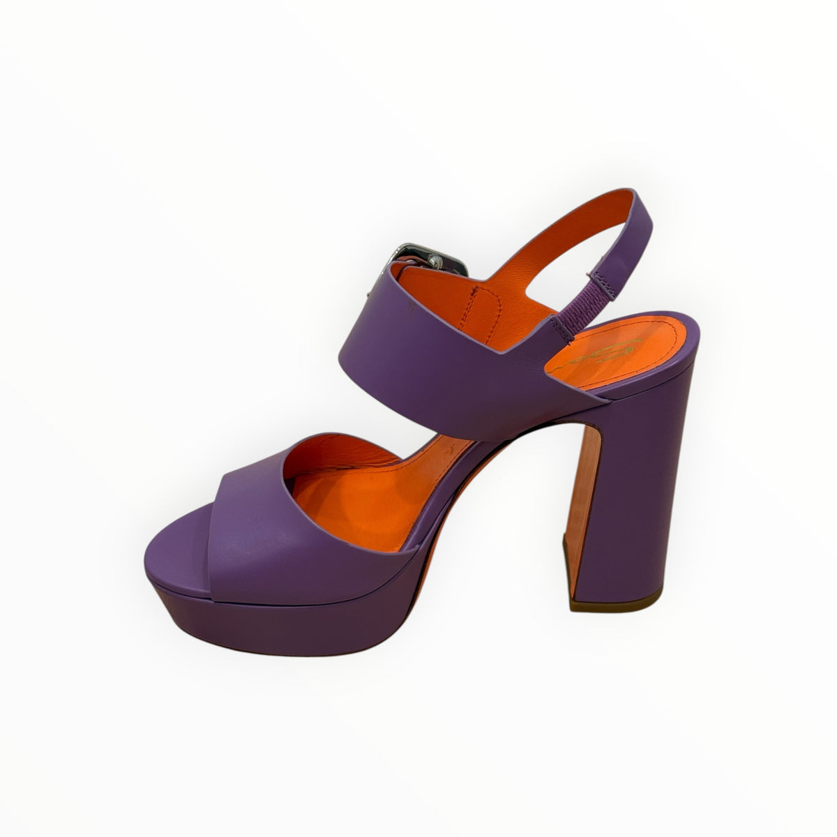 Santoni Bruxel Platform Sandal - Violet