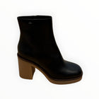 Santoni Harolyn Leather Short Boot - Black