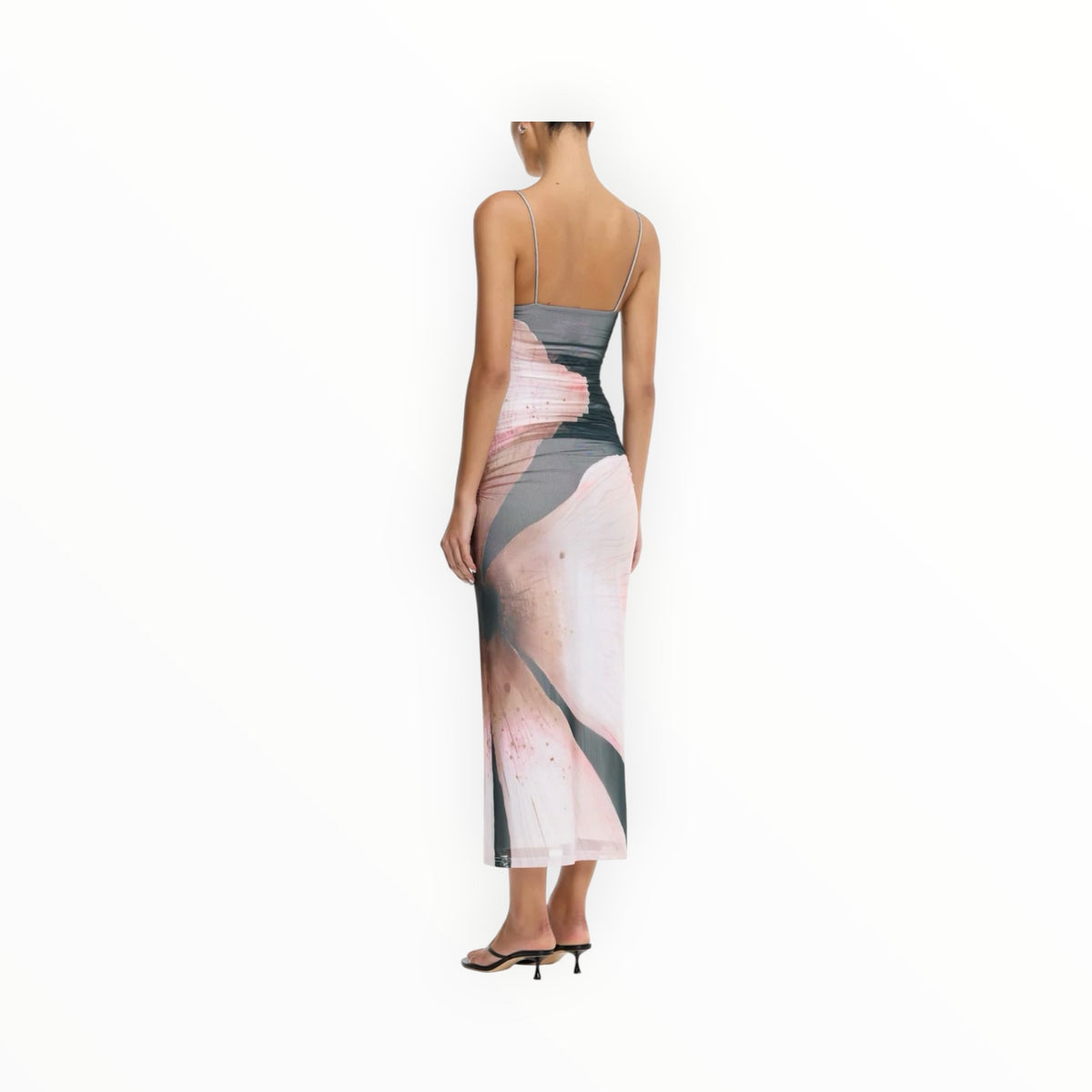 Significant Other Verona Dress - Charcoal Petal Garden