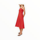 Bella Dahl Apron Midi Dress - Scarlet Sand