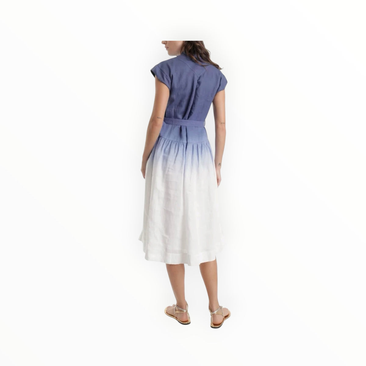 Karina Grimaldi Zelie Dress - Blue Ombré