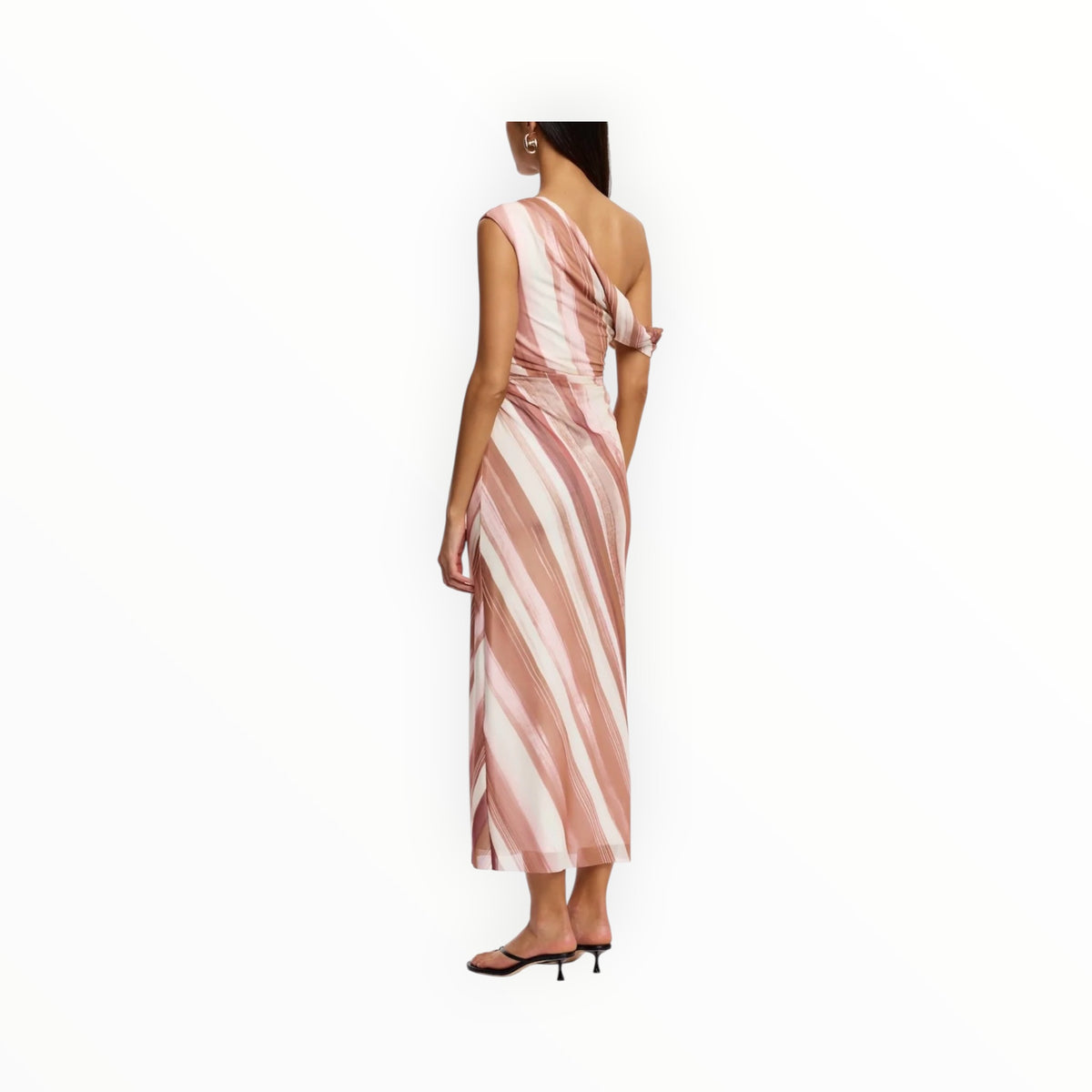 Significant Other Drew Midi Dress - Carob Stripe