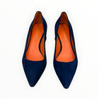 Santoni Firmly Suede Pump 50mm - Blue