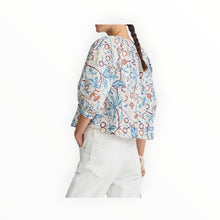 Apiece Apart Nele Lantern Sleeve Top - Earthly Delights Batik