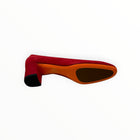 Santoni Fight Suede Pump 50mm - Red