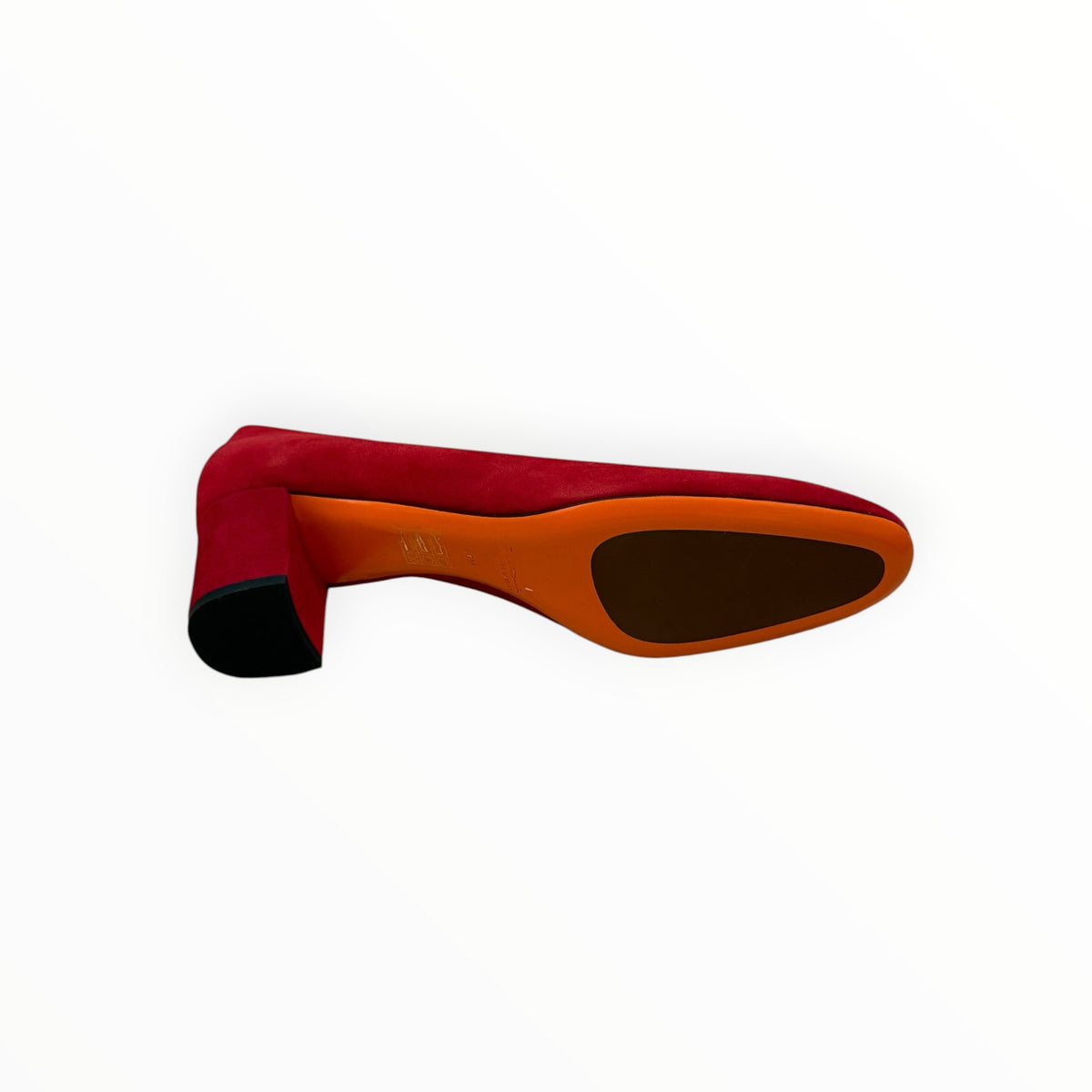 Santoni Fight Suede Pump 50mm - Red